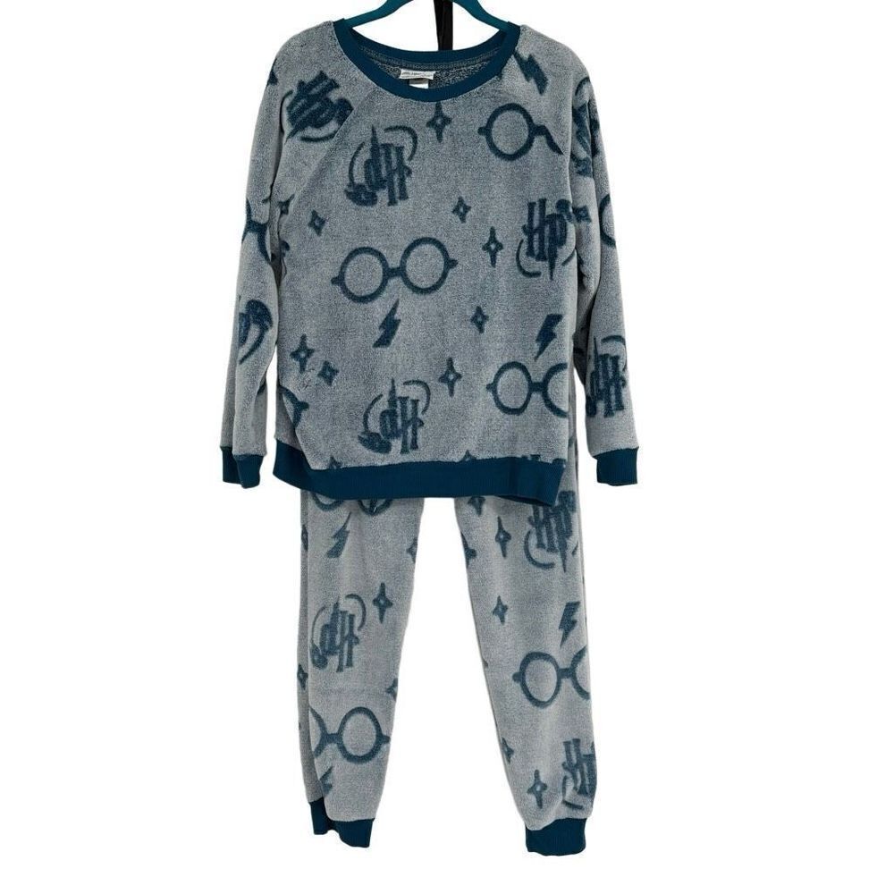 Harry Potter 2 PC Long‎ Sleeve Pajama Set Medium Blue